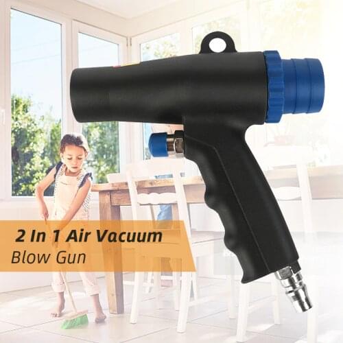 Blowing Vacuum Cleaner 2 In 1 Air Vacuum Blow Gun Pneumatic Dust Suction Vacuum Cleaner Kit Duster Energy-saving Pistol Type