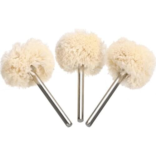 10pcs Abrasive Brush Polishing Brush Double Cotton Thread Mounted Abrasive Polishing Wheel For Dremel Rotary Tools Accessories