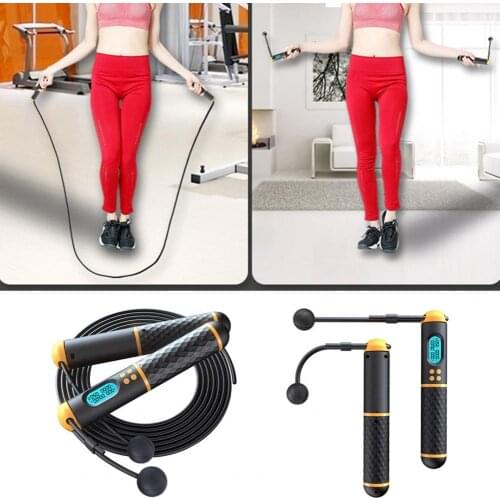 Jump Rope Adjustable Smart Counting Plastic Accurate Tangle-Free Training Skipping Rope for Outdoor скакалка спортивная скакалка