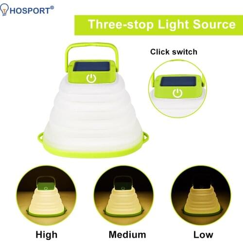 Solar LED Camping Light USB Rechargeable Bulb For Outdoor Tent Lamp Portable Lanterns Emergency Lights For BBQ Hiking