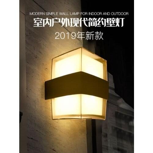 LED Wall Light Modern Outdoor Waterproof IP65 Lamp Indoor s Living Room Porch Courtyard Garden 9W 18W