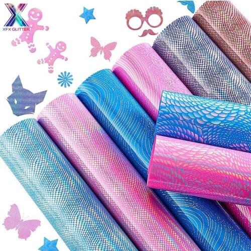 XINFANGXIU 25*150cm Vinyl for Cricut Htv Vinyl Print HTV Holographic Vinyl PU Heat Transfer Vinyl Heat Press Pack for Tshirt DIY