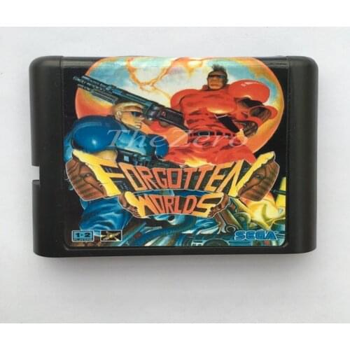 Forgotten Worlds EU/JAP Shell for 16 bit Game Card for Genesis System for Sega Mega Drive