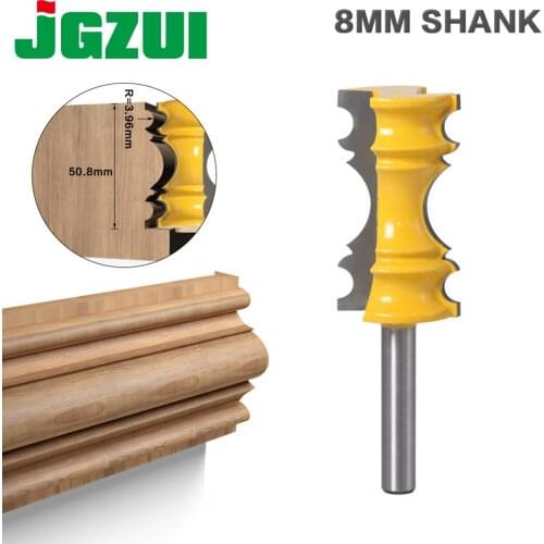 1pc Large Elaborate Chair Rail Molding Router Bit - 8mmShank Line knife Tenon Cutter for Woodworking Tools