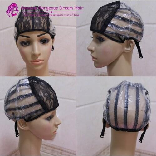 10pcs wig caps for making wigs only black S/M/L weaving cap adjust back high quality guarantee