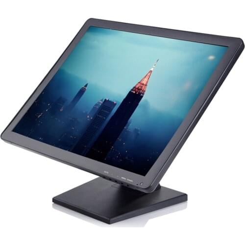 19 Inch 4-Wire Resistive Desktop LCD Touch Monitor POS Touch Monitor 1280*1024 With AV/BNC/VGA/HDMI/USB Interface