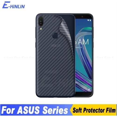 3D Carbon Fiber Back Cover Screen Protector For Asus ZenFone Max Pro Plus M1 M2 ZB602KL ZB631KL ZB633KL ZB570TL Sticker Film