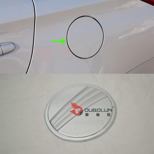 Car Accessories Exterior Decoration ABS Chrome Oil Fuel Gas Tank Cap Cover For Toyota Vios/Yaris Sedan 2014 Car-styling
