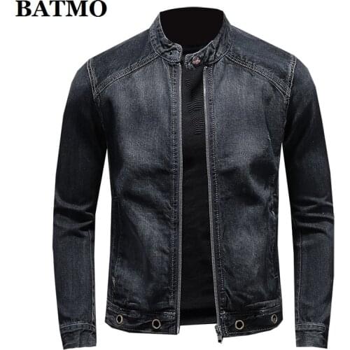 BATMO 2020 new arrival high quality casual denim jackets men,mens casual jackets,plus-size M-4XL H0801