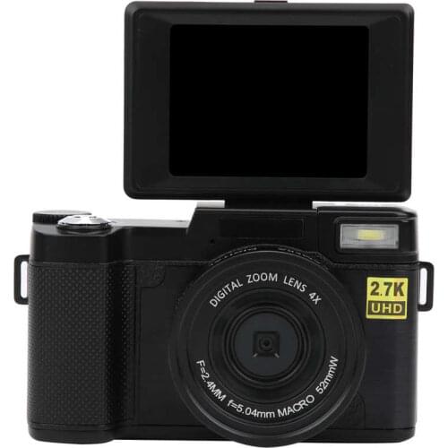 Camara de video vlog camera WIFI Digital Camera 3in LCD Screen 180 Degree Rotation 2.7K 48MP High Definition USB Charging