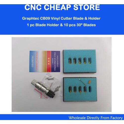 CB09 silhouette cameo craftrobo Blade holder + 10 PCS Cutting Blades for Graphtec CB09U Vinyl Plotter