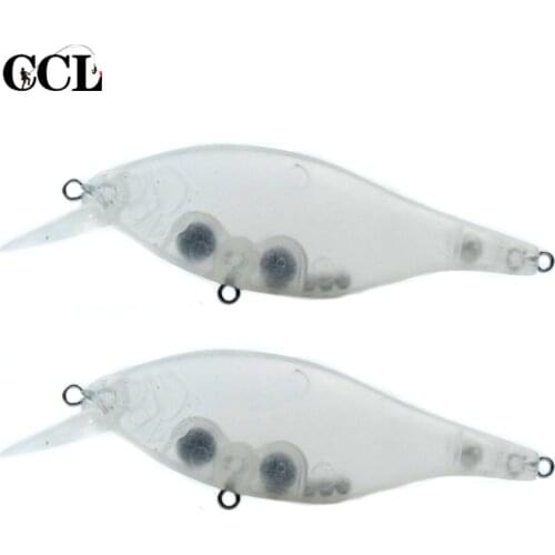 CCLTBA 10pcs/lot 9.5cm 10g Shad Jerkbait Minnow Blank Bait Wobblers Sink Unpainted Hard Baits Minnow Crank Fishing Lures Tackle