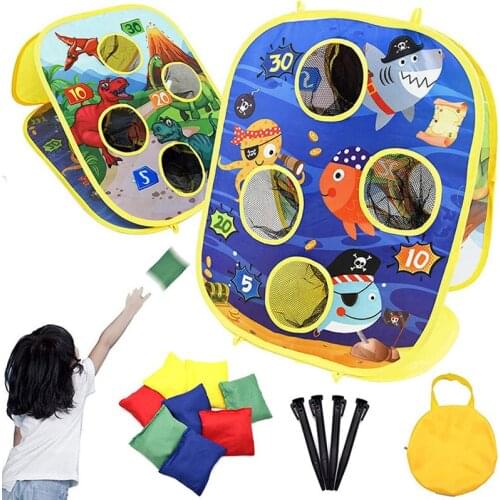 Kids Outdoor Throwing Game Toys Safe Throwing Bean Bag Folding Bean Bag Board Decompression Holiday Party Beanbag Throwing Game