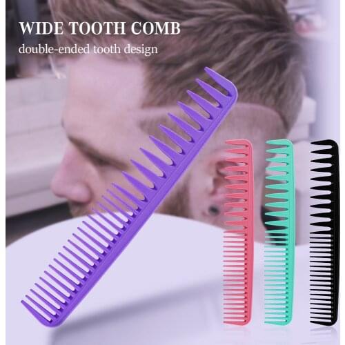 Double Ended Wide Tooth Comb Hairdressing Combs Barbershop Haircut Tools Oil Head Comb Hairdresser Styling Hairbrush Hair Combs