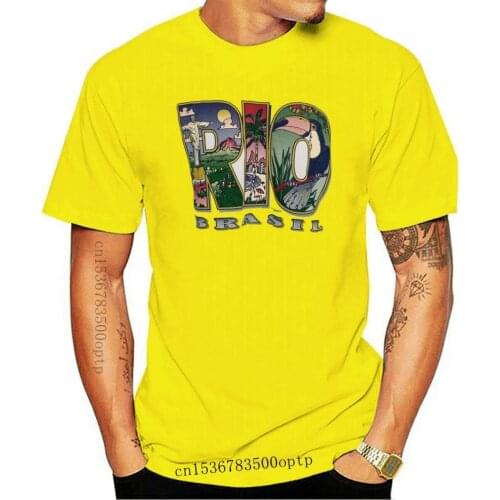 Harajuku Streetwear Shirt Mende Janeiro Brazil Christ The Redeemer Toucan T Shirt Mens Xl Tee White A13