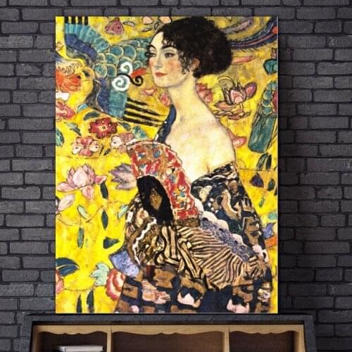 HD Print Painting Home Gustav Klimt Carlitov Abstract Decor Canvas Poster Modular Pictures Modern Living Room No Frame Wall Art