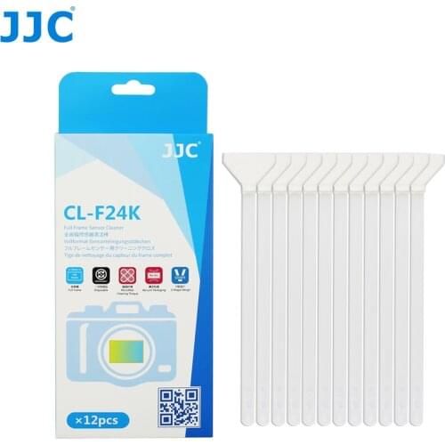 JJC 12pcs 24mm Camera Full Frame Sensor Cleaner CCD CMOS Cleaning Tool Clean Swab Kit for Sony A9II A7R IV A7R4 Nikon D780 D6 Z7
