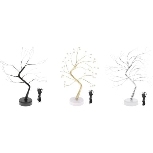 Tree Lamp Desk Bedside Office Porch Dorm Hallway Decor Lighting Elegant