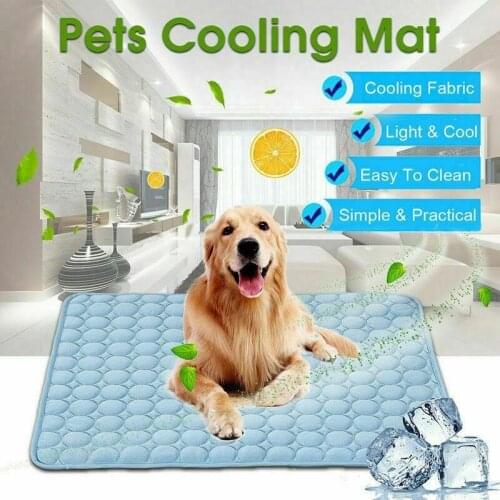Summer Pet Dog Cat Cooling Mats Blanket Portable Soft Ice Bed Sofa Car Seat Mat Pad Tour Camping Yoga Sleeping Mat For Dogs Cats