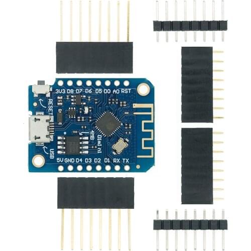 D1 Mini V3.0.0 WIFI Internet of Things Development Board Based ESP8266 CH340 CH340G 4MB For Arduino Nodemcu V2 MicroPython