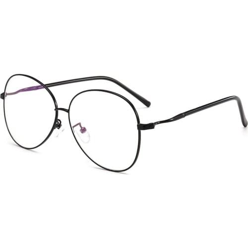 Metal Oval Eye Glass Frames Faceshield With Glasses Frame for Optical