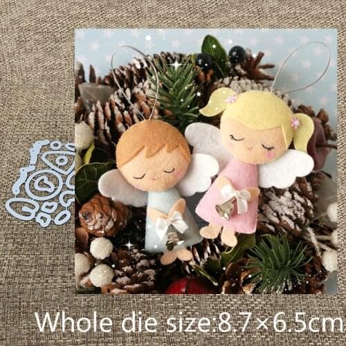 New Design Craft Metal Cutting Dies cut die lovely Angel wings boy girl Scrapbooking Album Paper Card Craft Embossing Die Cuts