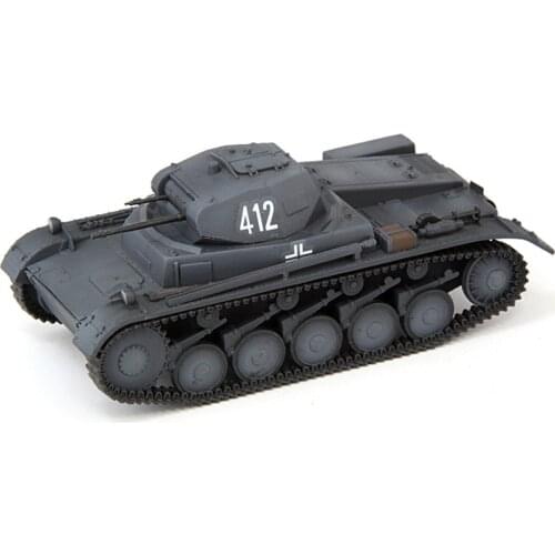 Military Tank Model 1/72 WWII German Army Weapon Artillery Type 2 C Tank Home Display Collection Christmas Gift Free Shipping