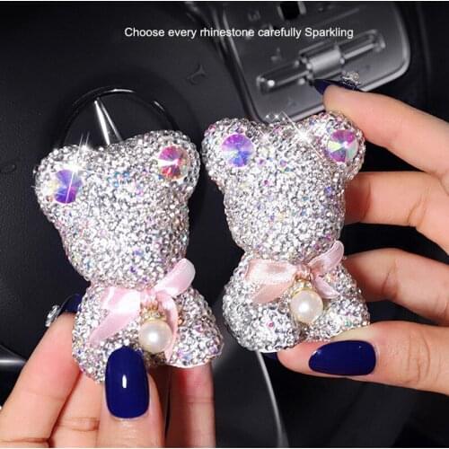 Fashin new cars interior decorations aroma air fresher car outlet air conditioning Tuyere perfume bear