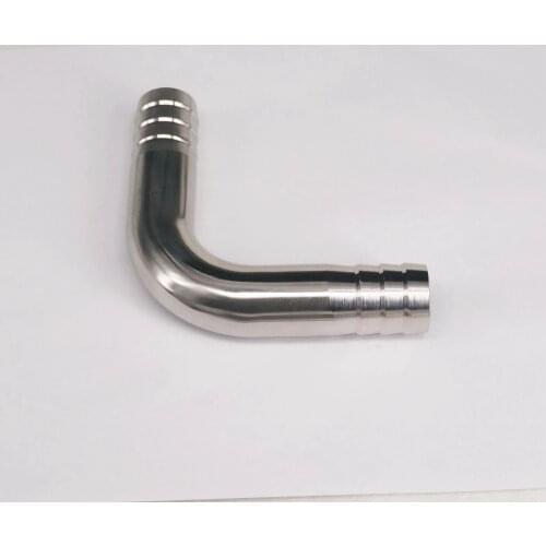 304 Stainless Steel Sanitary 90 Degree Elbow Pipe Fitting Hose Barb Connnector Fit for 25mm I/D Hose