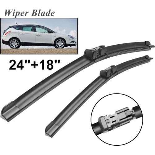 Okowiper RHD & LHD Front Wiper Blades For Chrysler Delta 2011 - 2015 Windshield Windscreen Front Window 24"+18"