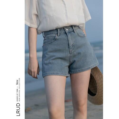 Womens Shorts Lruds Children Loose Of Tall Waist Straight The New Summer 2021 Show Thin Jeans Joker wide-legged Pants