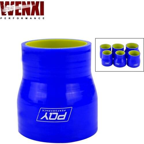 Blue&yellow 2"-2.5" 51mm-64mm Silicone Hose Straight Reducer Joiner Coupling WX-SH02025-QY