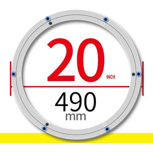 SS H20INCH/49CM ADVANCED Thicken Material Aluminium Alloy Lazy Susan Muted and Anti Skid Dining Table Swivel Base