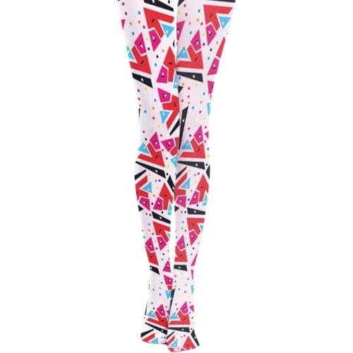 Spring Geometric Print Pantyhose