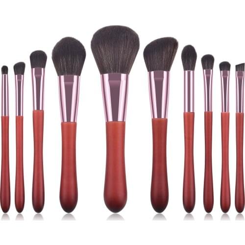 High Quality Rosewood Makeup Brushes Set Blush Powder Foundation Eye Eyeliner Eyebrow Face Make Up Brush Cosmetic Tools Kit