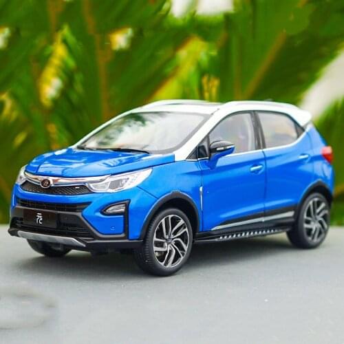 1/18 alloy casting car model original factory BYD yuan with base collection ornaments holiday gifts
