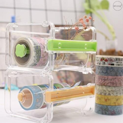 1 Pcs Japanese Stationery Masking Tape Cutter Washi Tape Storage Organizer Cutter Desktop Office Tape Dispenser School Supplies
