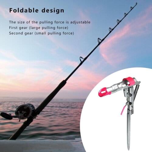 2021 Foldable Automatic Double Spring Angle Fishing Pole Tackle Bracket Anti-Rust Steel Fishing Bracket Rod Holder Fish Tackle