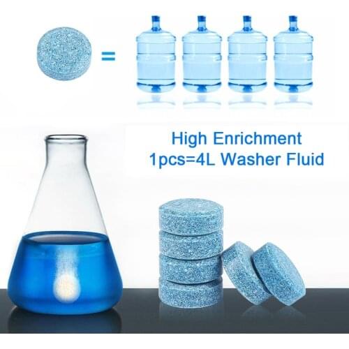 50Pcs Car Window Cleaning Effervescent Tablet Windshield Glass Cleaner For Peugeot 206 207 3008 306 307 308 406 407 4008 5008
