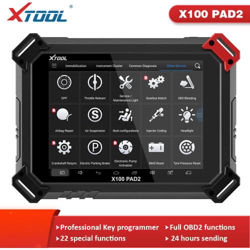 X100 PAD2 OBD2 Auto Key Programmer Odometer Correction Tool Code Reader Car Diagnostic tool with Special Function Update online