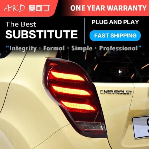 Car Styling Tail Light for Spark Tail Lights 2012-2018 New Spark LED Tail Lamp DRL Signal Brake Reverse auto Accessories