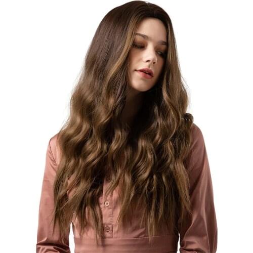 Long Wigs for Women, Heatproof Curly Wavy Synthetic Fiber Cosplay Costume Full Hair Wig For Women,26 inches