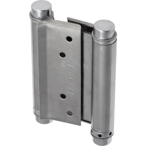 Double spring hinge Internal and external open two-way free door closer Cowboy fence gate door hinges 4pcs