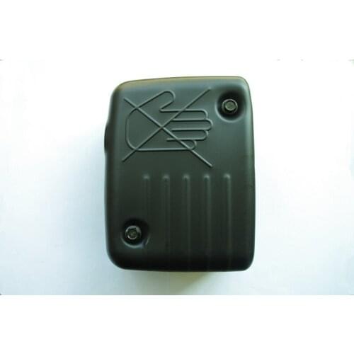 Muffler w/ cover for Mitsubishi GM182 GM132 GT600 GT400 4.0HP 6.0HP engine motor exhaust heat shield silencer & guard shroud com