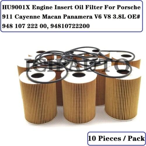 HU9001X New Engine Insert Oil Filter For Porsche 911 Cayenne Macan Panamera V6 V8 3.8L OE# 948 107 222 00, 94810722200