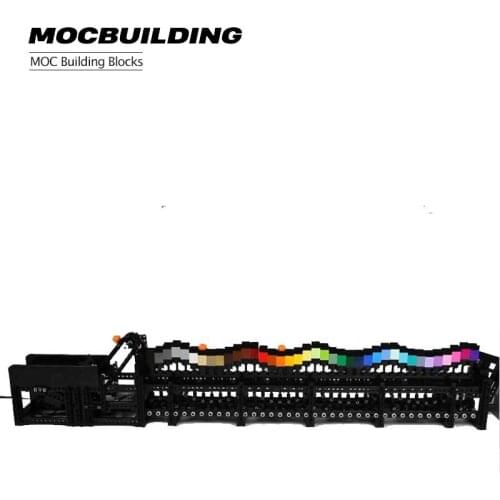 Rainbow Wave GBC Building Block Creative MOC Childrens Gift Toys Rainbow Mocha Education Model Science Educational Gift Boy Gir