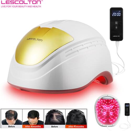 LESCOLTON Hair Growth Device Laser Hair Growth Helmet Hair Loss Treatment Laser Cap for Men and Women Wireless Rechargeable