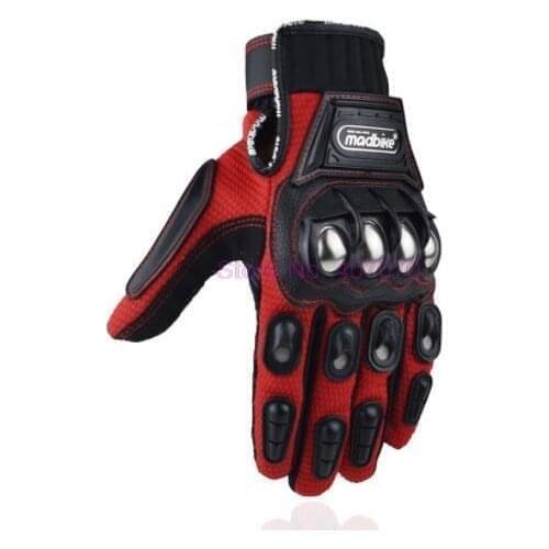By DHL or Fedex 50pair Alloy Steel Madbike Motorcycle Gloves Touch Screen Racing Guantes Motorbike Luvas Motosiklet Eldiveni