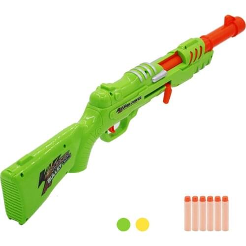 Soft Bullets Toy Gun Blaster Darts Safe Sucker Bullet Manual Shooting Submachine Gun Weapon Kids Outdoor Game Boys Birthday Gift