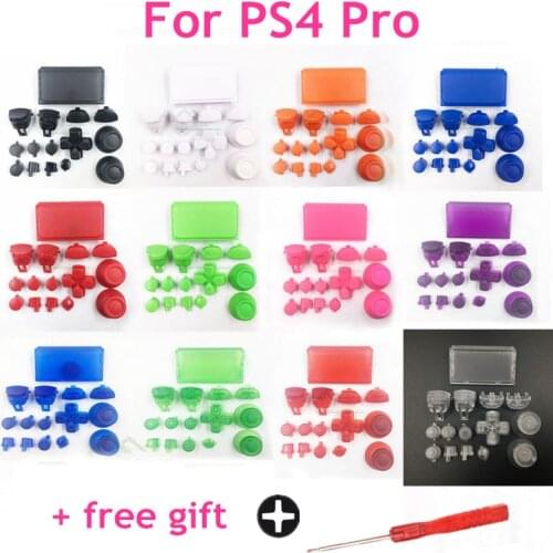 12 Colors Optional L1 R1 L2 R2 Trigger Buttons Set replacement for PS4 Pro controller for PS4 4.0 JDS 040 JDM 040 Buttons Kit